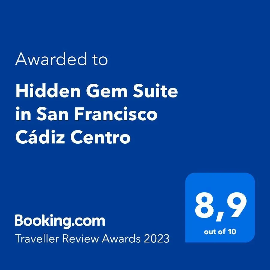 Apartamento Hidden Gem Suite in San Francisco Cádiz Centro